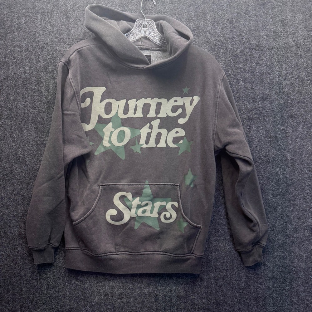 PacSun Hoodie Men Small Gray Journey to the Stars Graphic Streetwear Celestial